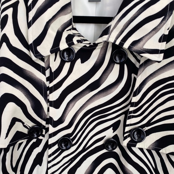 NWT Josephine Chaus Zebra Coat, Sz 16 - Picture 2 of 5